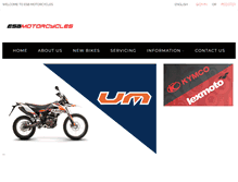 Tablet Screenshot of esbmotorcycles.com